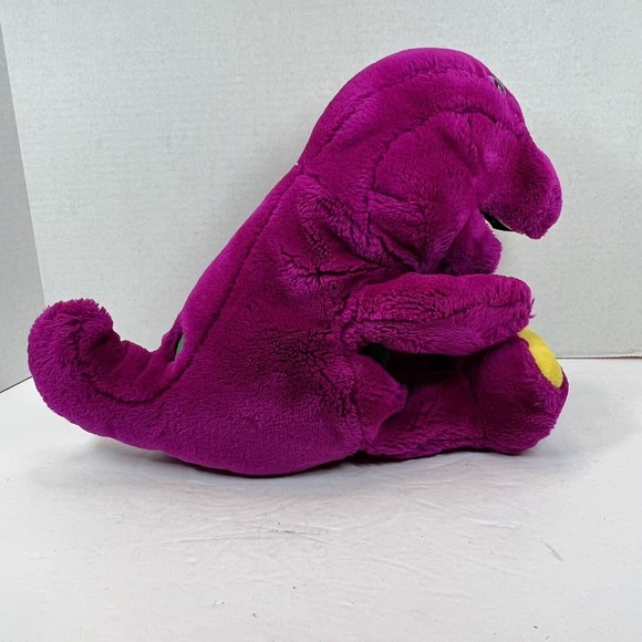 VINTAGE BARNEY & FRIENDS PLUSH HAND PUPPET 1992 DAKIN 14"  Dinosaur PBS - Picture 4 of 12
